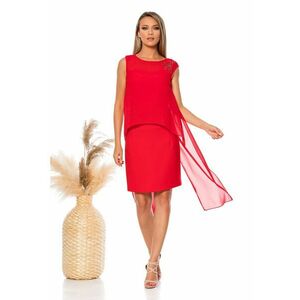 Rochie dreapta cu strat exterior din sifon imagine