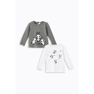 Set de bluze cu imprimeu panda - 2 piese imagine