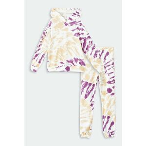 Trening cu gluga si model tie-dye imagine