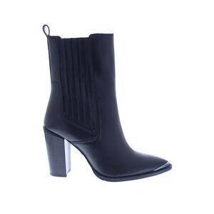 Botine Chelsea de piele cu varf ascutit imagine