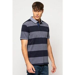 Tricou polo din bumbac cu model in dungi Delroy imagine