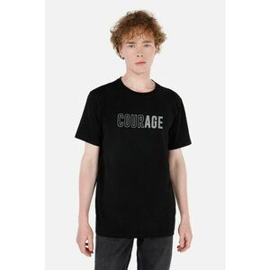 Tricou cu decolteu rotund si text imagine