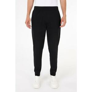 Pantaloni jogger uni cu croiala conica imagine