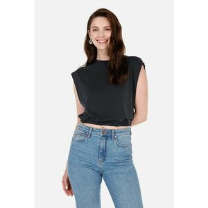 Tricou crop din amestec de modal imagine