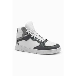 Pantofi sport high-top de piele ecologica imagine