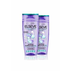 Pachet: 2 x Sampon purificator Elseve Hyaluron Pure pentru scalp si radacini grase si lungimi deshidratate - 250 ml imagine