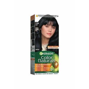 Vopsea de par permanenta cu amoniac Color Naturals - 1.10 Negru Rece - 112 ml imagine