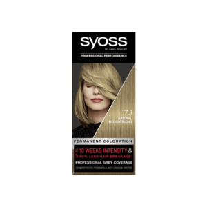 Vopsea de par permanenta Color Baseline 7-1 Blond Mediu Natural - 115 ml imagine