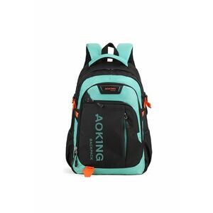 Rucsac unisex cu imprimeu logo si buzunare multiple imagine