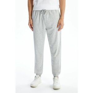 Pantaloni de trening cu snur si croiala conica imagine