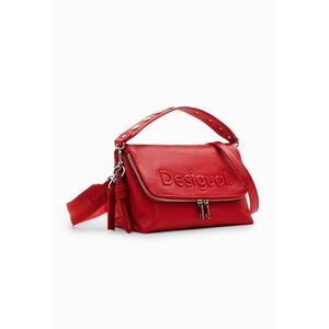 Geanta crossbody de piele ecologica cu logo in relief imagine