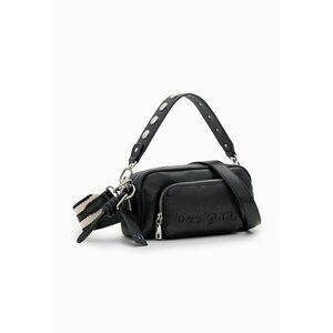 Geanta crossbody de piele ecologica cu logo in relief imagine