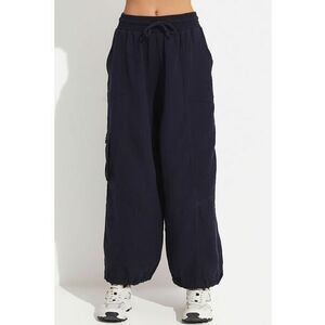 Pantaloni Dama Cargo Bleumarin imagine