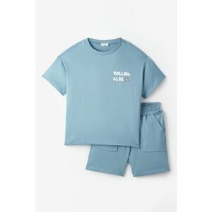 Set de tricou si pantaloni scurti din bumbac - 2 piese imagine