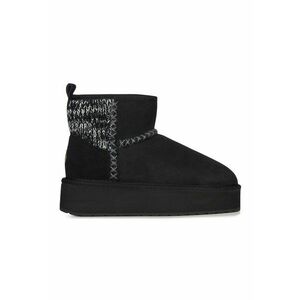 Ghete flatform de piele intoarsa fara inchidere Stinger imagine