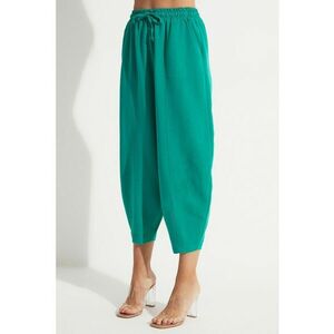 Pantaloni crop de trening cu snur imagine