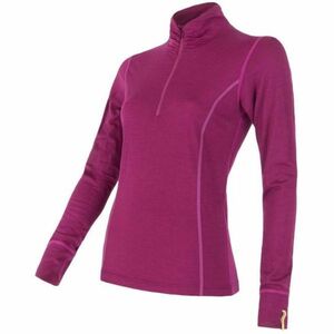 Sensor MERINO ACTIVE ZIP Tricou funcțional damă, roz, mărime imagine