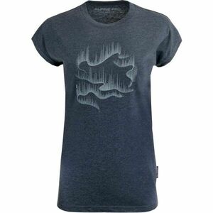 ALPINE PRO ISEBA PRINT Tricou pentru femei, albastru închis, mărime imagine