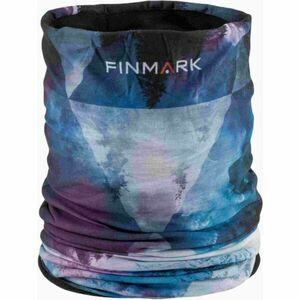 Finmark MULTIFUNCTIONAL SCARF WITH FLEECE Fular multifunțional, albastru, mărime imagine