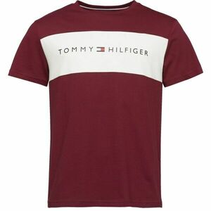 Tommy Hilfiger BLOCK LOGO SS Tricou pentru bărbați, vișiniu, mărime imagine