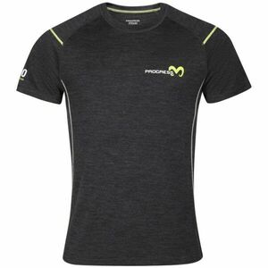 PROGRESS MERINO SS Tricou funcțional din lână merino pentru bărbați, negru, mărime imagine