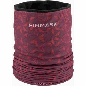 Finmark MULTIFUNCTIONAL SCARF WITH FLEECE Fular multifunțional, vișiniu, mărime imagine