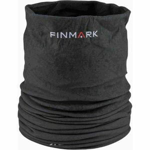 Finmark MULTIFUNCTIONAL SCARF WITH FLEECE Fular multifuncţional, negru, mărime imagine