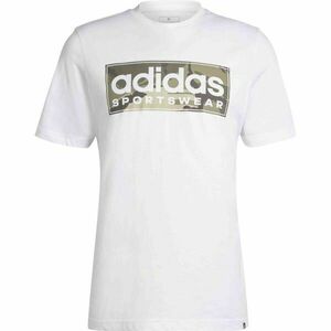 adidas CAMO LINEAR GRAPHIC Tricou de bărbați, alb, mărime imagine