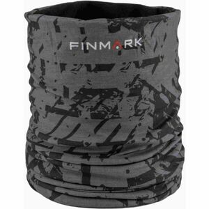 Finmark MULTIFUNCTIONAL SCARF WITH FLEECE Fular multifuncţional, gri, mărime imagine