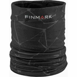 Finmark MULTIFUNCTIONAL SCARF WITH FLEECE Fular multifunțional, negru, mărime imagine