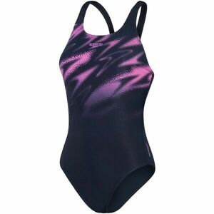 Speedo HYPERBOOM PLACEMENT MUSCLEBACK Costum de baie o piesă pentru femei, albastru închis, mărime imagine