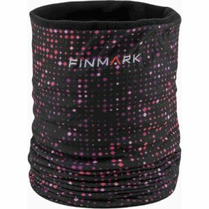 Finmark MULTIFUNCTIONAL SCARF WITH FLEECE Fular multifunțional, negru, mărime imagine