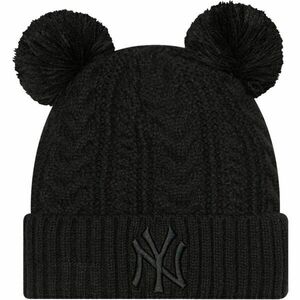 New Era MLB WMNS DOUBLE POM CUFF BEANIE NEW YORK YANKEES Căciulă suporter, negru, mărime imagine