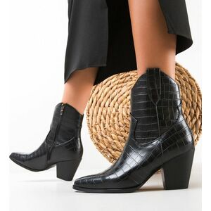 Botine dama Ratab Negre imagine