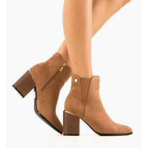 Botine dama Ynny Camel imagine