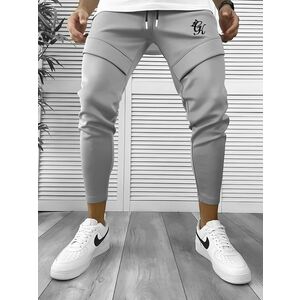 Pantaloni de trening gri silon conici 12374 P20-2.2 imagine