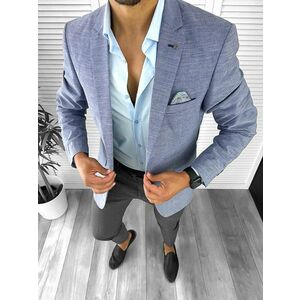 Sacou barbati slim fit 12714 P19-2.2 imagine