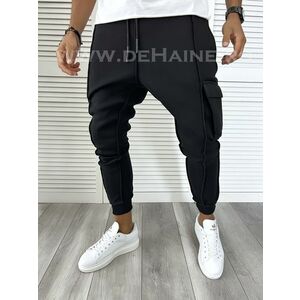 Pantaloni de trening negri conici K156 O2-3.1 imagine