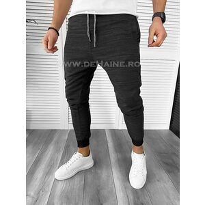 Pantaloni de trening gri inchis conici L1876 imagine