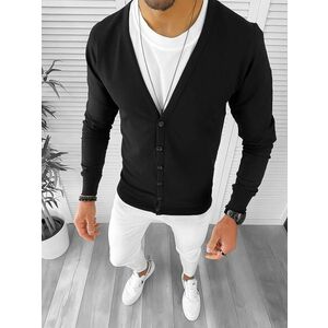 Bluza barbati neagra slim fit 12975 imagine