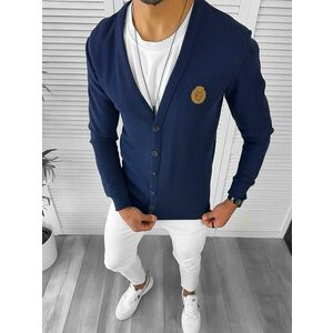 Bluza barbati bleumarin slim fit 12978 imagine