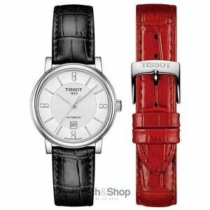 Ceas Tissot TISSOT Mod. CARSON AUTOMATIC W-DIAMONDS - Special Pack + Extra Strap imagine