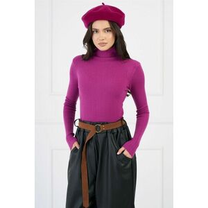 Maleta din tricot magenta cu striatii imagine