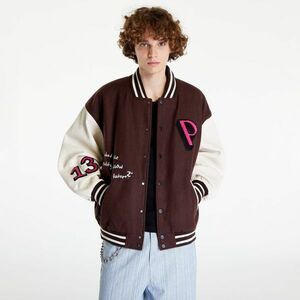 Jacheta PREACH Patched Varsity Jacket Brown/ Creamy imagine