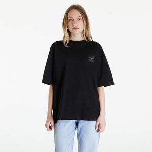 Tricou Calvin Klein Jeans Warp Logo Boyfriend Short Sleeve Tee Black imagine