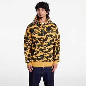 Hanorac A BATHING APE 1St Camo 2Nd Shark Full Zip Hoodie Yellow imagine