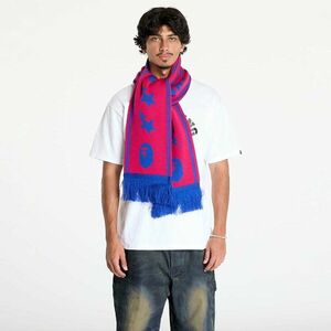 Eșarfă A BATHING APE Jacquard Bape Logo Long Scarf M Pink imagine