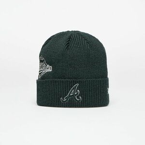 New Era Atlanta Braves Knit Medium MLB Ws Patch Beanie Dark Green imagine