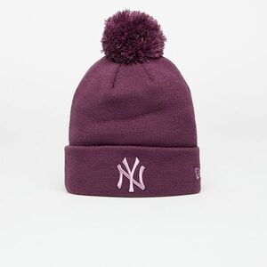 New Era New York Yankees Knit Medium Wmns MLB Wmns Metallic Bobble Beanie Damson imagine