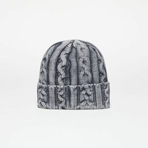 Patta Cold Dyed Cable Knitted Beanie Titanium imagine